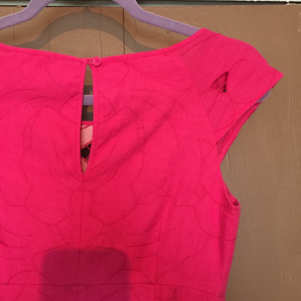 Pink Linen Dress - Picture 5 of 8